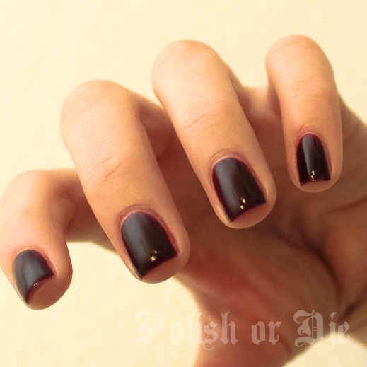 Essie Skirting The Issue - Dark burgundy nail polish